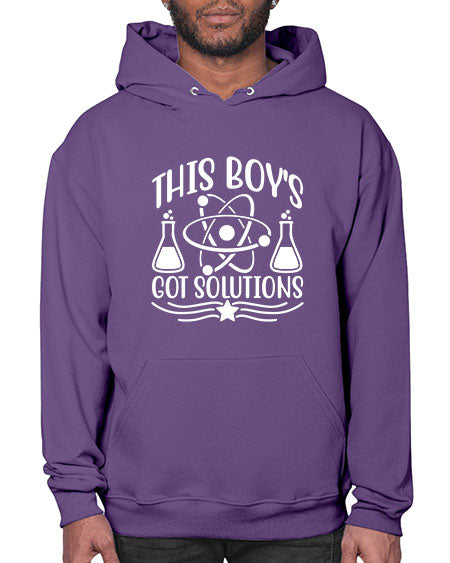 This Boy s Got Solutions 21# - general science- Hoodie