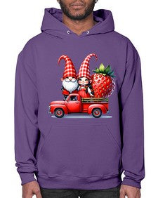 Truck Gnome Strawberries 1673# - strawberry- Hoodie