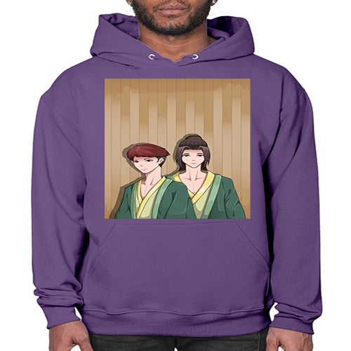 Two man in a hot spring 18# - anime- Hoodie