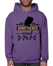 Unbothered mood Style 2# - black girls or women- Hoodie