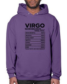 Virgo Nutrition Facts 530# - virgo- Hoodie