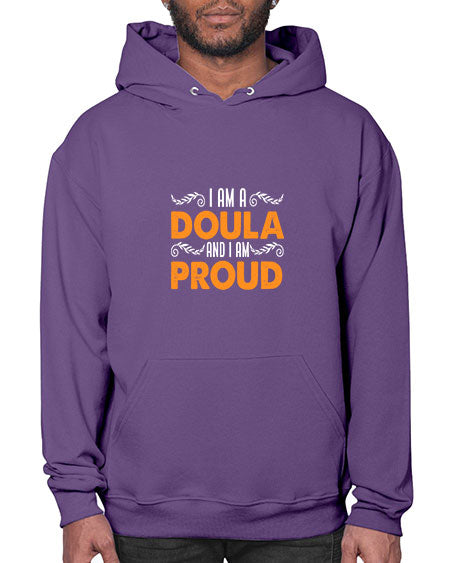 WomensIamadoulaandIamproudgiftforfunnymidwifedoula1652# - doubla- Hoodie