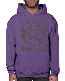 Young riders pick a destination and go old riders pick a dissection and go 84# - motorcycle- Hoodie
