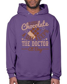a little chocolate a day keeps the doctor at bay 3# - chocolate- Hoodie