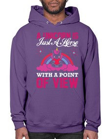 a unicorn is just a horse with a point of view 3# - unicorn- Hoodie