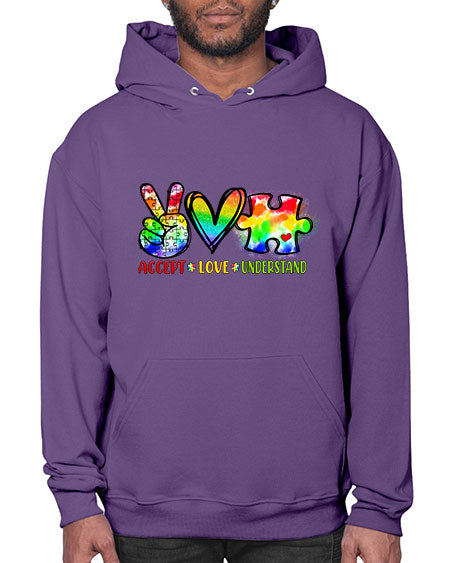 accept love understand - autism- Hoodie