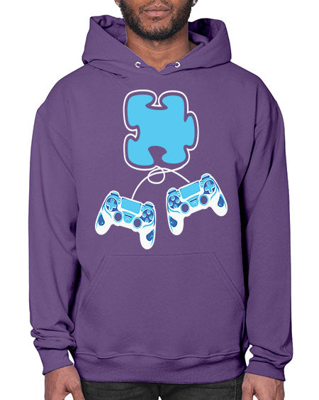 autism awareness gamer puzzle piece 11# - autism- Hoodie