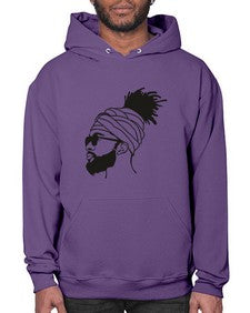 beardman 44# - black boys or men- Hoodie