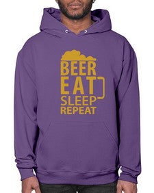 beer eat sleep 644# - beer- Hoodie