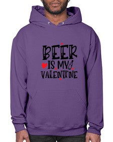 beer is my valentine 651# - beer- Hoodie