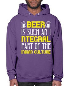 beer is such an integral part of the indian culture 652# - beer- Hoodie