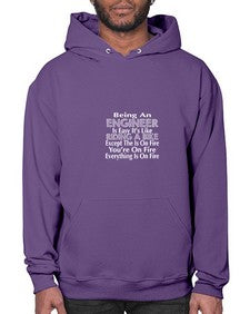 being an engineer is easy its like 610# - engineer- Hoodie