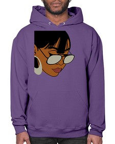 black afro 40# - black girls or women- Hoodie