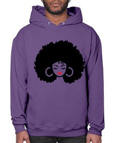 black women - queen 63# - black girls or women- Hoodie