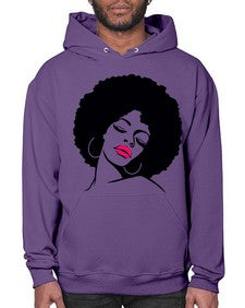 black women - queen 68# - black girls or women- Hoodie