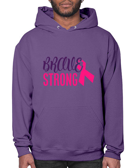 brave strong Style 15# - breast cancer- Hoodie
