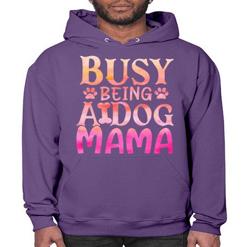 busy being a dog mama 67# - dogs- Hoodie
