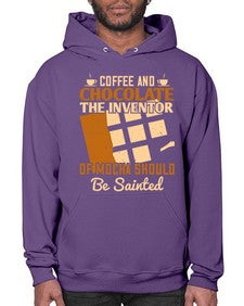 coffee and chocolatethe inventor of mocha should be sainted 99# - chocolate- Hoodie