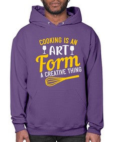 cooking is an art form a creative thing 132# - cooking- Hoodie