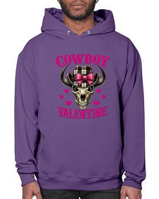 cowboy valentine western valentine 349# - western- Hoodie