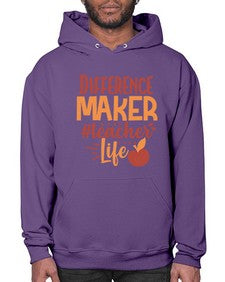 difference maker teacher life 710# - teacher- Hoodie