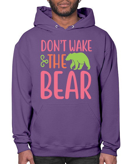 don’t wake the bear 105# - bears - animals- Hoodie