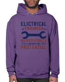 electrical engineer no resistance can drop our protential Style 747# - engineer- Hoodie