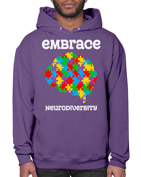 embrace neurodiversity autism awareness 87# - autism- Hoodie