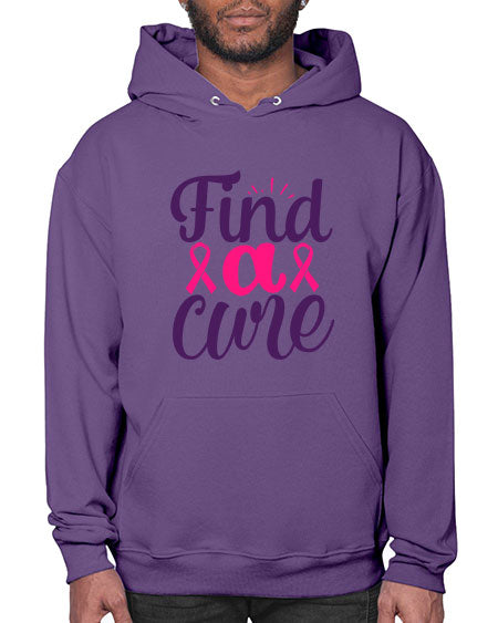 find a cure Style 12# - breast cancer- Hoodie