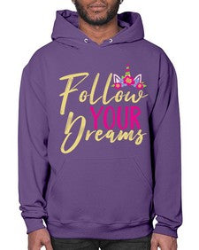 follow your dreams 133# - unicorn- Hoodie