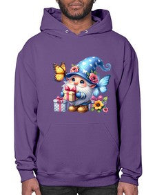 gnome with butterfly 03# - gnome- Hoodie