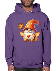 gnome with butterfly 06# - gnome- Hoodie