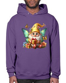 gnome with butterfly 07# - gnome- Hoodie