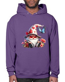 gnome with butterfly 13# - gnome- Hoodie