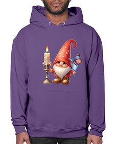 gnome with butterfly 16# - gnome- Hoodie