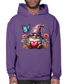 gnome with butterfly 17# - gnome- Hoodie