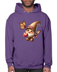 gnome with butterfly 22# - gnome- Hoodie