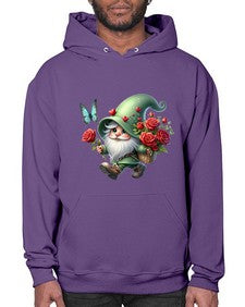 gnome with butterfly 24# - gnome- Hoodie