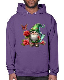 gnome with butterfly 26# - gnome- Hoodie