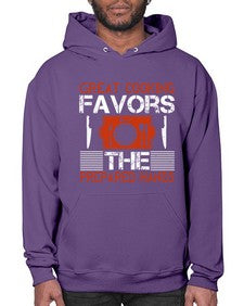 great cooking favors the prepared hands 183# - cooking- Hoodie