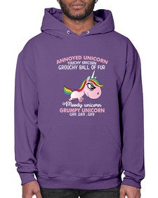 grumpy unicorn 147# - unicorn- Hoodie