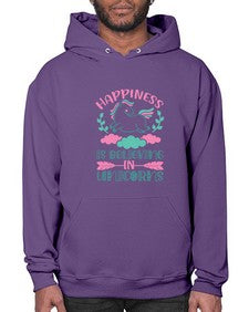 happiness is believing in unicorns 162# - unicorn- Hoodie
