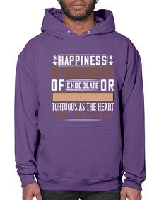 happiness simple as a glass of chocolate or tortuous as the heart bitter sweet alive 185# - chocolate- Hoodie