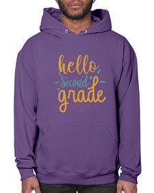 hello second grade 321# - second grade- Hoodie