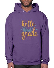 hello third grade 340# - third grade- Hoodie