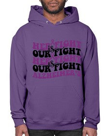 her fight is our fight alzheimer s 156# - alzheimers- Hoodie