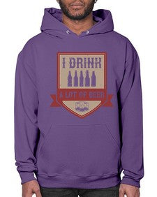 i drink a lot of beer 1102# - beer- Hoodie