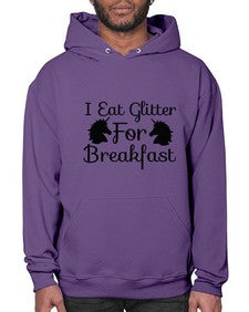 i eat glitter for breakfast 178# - unicorn- Hoodie