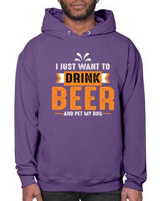 i just want drink beer 1113# - beer- Hoodie