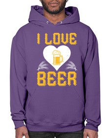 i love beer 1135# - beer- Hoodie